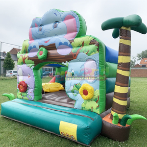 Castillo inflable con tobogán en forma de elefante, castillo hinchable comercial para niños, combo de juegos inflables para fiestas. - Product Image 6