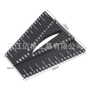 Lingxian Woodworking Marking <b>Tool</b> Black Plastic <b>Measuring</b> Gauge For Precision Cutting And Layout - Product Image 3