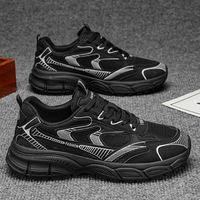 Chaussures de sport pour hommes d'extérieur, respirantes en maille, style chunky, sneakers décontractées, mocassins amortissants, chaussures de marche