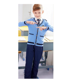 D0628 Uniforme scolaire pour étudiants, vêtements scolaires à manches longues pour enfants, pulls de marin bleu marine pour enfants, tenues de chœur - Product Image 6
