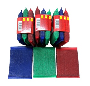 Bloc de nettoyage en maille de fil d'acier inoxydable 410, réutilisable, pour la cuisine, les casseroles, les taches de graisse, éponge à récurer - Product Image 1