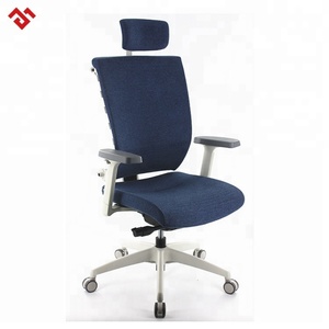 Chaise de bureau à dossier haut Mainstays avec appui-tête ergonomique, design moderne unique, en tissu, instructions d'assemblage faciles - Product Image 4