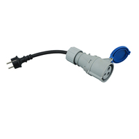 0.3m EU Schuko prise à 32A 2P + E CEE prise 3x2.5mm câble d'extension d'alimentation