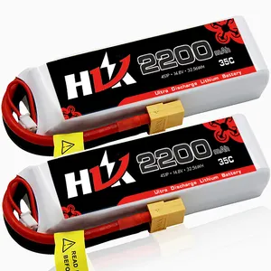 High kapazität 2200mah 35c 4s 14.8v 4s lithium-polymer lipo batterie für FPV rc hubschrauber