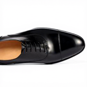Chaussures habillées Oxford <span class=keywords><strong>pour</strong></span> hommes en cuir véritable noir, faites à la main, antidérapantes, à lacets, <span class=keywords><strong>pour</strong></span> le printemps, l'été et les mariages - Product Image 1