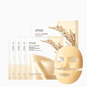 Mascarilla Facial Anua Rice 70 Glow Collagen con Ceramida Hidratante para Todo Tipo de Piel - Product Image 1