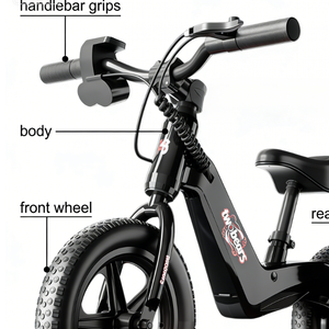 Nouveau design de vélo d'équilibre électrique pour enfants 12 ''14'' voiture électrique pour enfants vélo d'équilibre pour bébé à deux roues <span class=keywords><strong>avec</strong></span> batterie 24V - Product Image 6