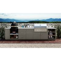 Cuisines extérieures modulaires, grilles à gaz, barbecue en acier inoxydable 304, armoires de cuisine extérieures de haute qualité avec évier