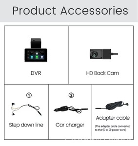 กล้องติดรถยนต์หน้าจอ LCD 3 นิ้ว ควบคุมผ่านแอพ รองรับ wifi gps tracking บันทึกสองช่องทาง รองรับ g-sensor - Product Image 2