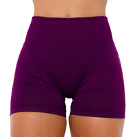 Shorts de sport sans couture pour femme CIYING avec logo personnalisé, dos en V, effet push-up, pour gym, yoga et fitness, invisibles, avec effet froncé aux fesses