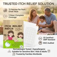 Patchs Hydrocolloïdes Personnalisés pour le Soulagement Instantané des Démangeaisons dues aux Piqûres de Moustiques et d'Insectes – Essentiels pour le Camping et les Voyages en Plein Air
