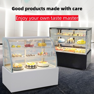 <span class=keywords><strong>Vitrina</strong></span> <span class=keywords><strong>Refrigerada</strong></span> para Pasteles, con Vidrio Curvo y Acero Inoxidable, para Panadería, en Oferta - Product Image 4