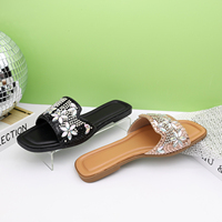 Sandalias de Lujo Nuevas 2026 de Alta Calidad al por Mayor, Pantuflas Planas Baratas para Mujer, Color Marrón, Zapatos de Dama, Pieds Nue Femme, Chaussures