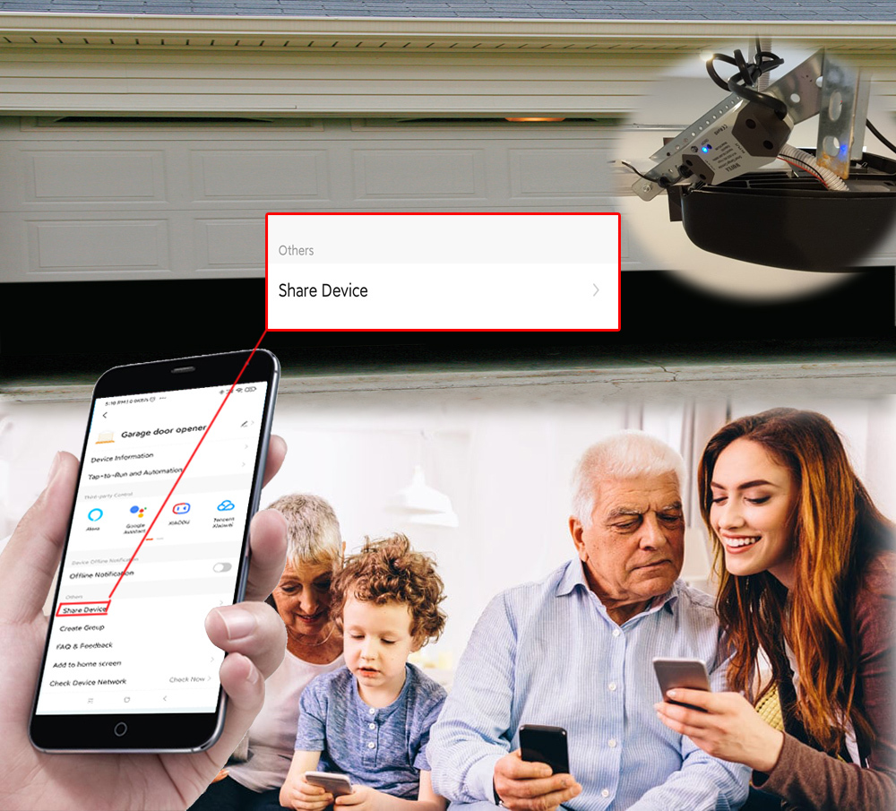 Tuya Smart Life Electric Garage Door Opener Wireless WIFI Remote Control DC12V/24V Supports Alexa & Google Home Voice Control · image 2