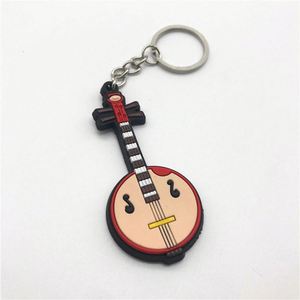 Llavero de Silicona con Forma de Instrumento Musical Creativo Personalizado, Llavero de Guitarra, Saxofón, Piano como Accesorio para Llaves - Product Image 4