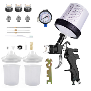 H-2008 HVLP Gravity Feed Spray Gun Set 600cc Aluminum Alloy Paint Sprayer <b>Kit</b> for Automotive Furniture Repair - Product Image 4