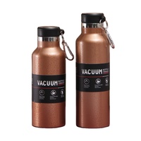Thermos en acier inoxydable, tasse de sport portable, pot à bandoulière pour l'extérieur