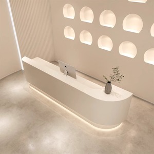 Tùy Chỉnh Bền Hiện Đại Gỗ Sang Trọng Vẻ Đẹp Spa Salon Bàn Tiếp Tân Cho Văn Phòng Xây Dựng Trung Tâm Thương Mại & Khách Sạn - Product Image 3