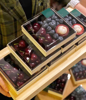 Boîte en bois pour emporter : Sushi, Pâtisserie, Dessert, Boulangerie, Tiramisu, Gâteau, Emballage alimentaire en bois