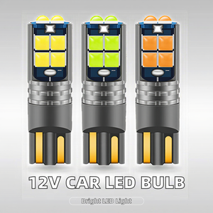Ampoules LED vertes 12V pour voiture T10 3030 10SMD, éclairage intérieur, plafonnier, lecture, coffre, feux de gabarit - Product Image 2