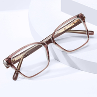 Lunettes anti-lumière bleue MS 92619 Geometric Square TR pour femmes, monture moulée de qualité supérieure, branches élégantes et minimalistes, durables
