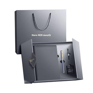 تخصيص المصنع مشبك معدني مجلة جيب مخصص مجموعة دفتر الملاحظات مع صندوق القلم العناصر الترويجية مجموعة الأعمال - Product Image 1