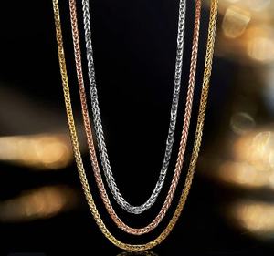 Collier en <span class=keywords><strong>Or</strong></span> <span class=keywords><strong>Prix</strong></span> Fabricant, Couleur et Longueur au Choix, Chaîne Clavicule Chopin en <span class=keywords><strong>Or</strong></span> Pur <span class=keywords><strong>18</strong></span> <span class=keywords><strong>Carats</strong></span> Au750 pour Femme - Product Image 2