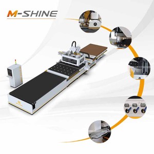 Offre Spéciale M-SHINE Machine CNC 5 axes ATC pour le travail du bois, Centre de traitement du bois multifonctionnel pour perçage, découpe et gravure avec ensemble d'engrenages - Product Image 1
