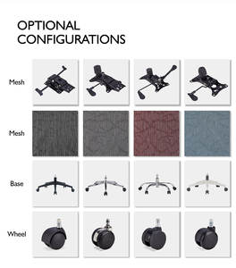 Silla de Oficina Ergonómica de Malla con Respaldo Alto, Giratoria y Moderna, Fabricada en China - Product Image 4