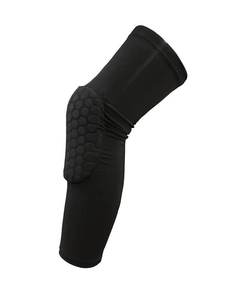 Genouillères respirantes anti-collision pour basketball, baseball, football, avec protection en nid d'abeille, genouillères longues - Product Image 4