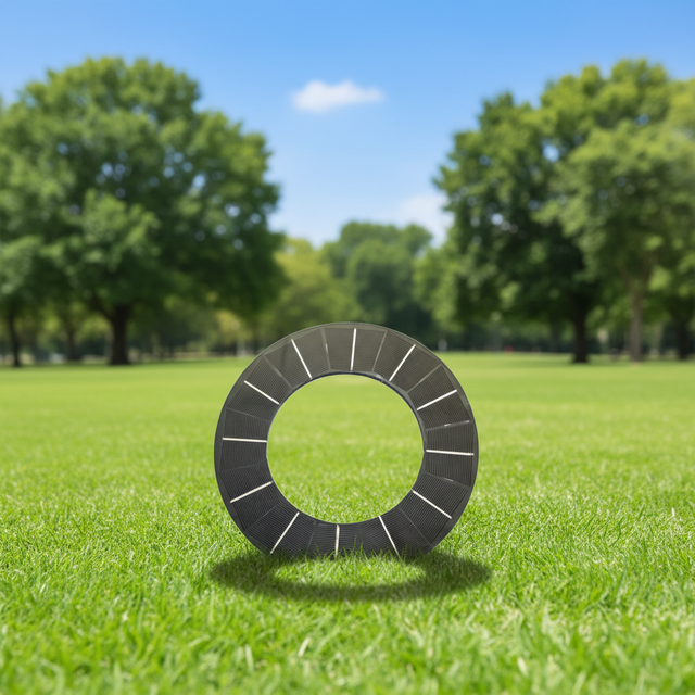 Custom Made 200mm Diameter 6V 3.3W 22% Efficient Mini Solar Panel Perc Type Triangle Double-sided Glass Plate IoT LED Light