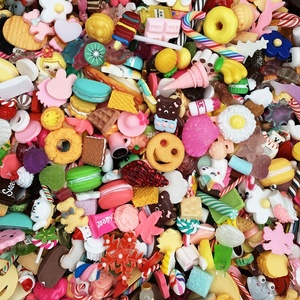 Paso <span class=keywords><strong>Sico</strong></span> 20 thèmes assortis aléatoires, cabochons en résine sur le thème des ours, bonbons, kawaii, aliments, fruits, filles, pour la décoration d'ongles et les accessoires de nail art - Product Image 4