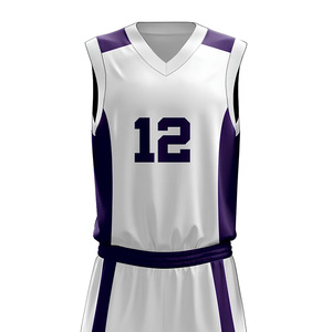 Ensemble d'uniformes de basketball imprimés par sublimation de qualité supérieure, légers, 100 % polyester, séchage rapide, respirants, maillots et shorts, logo personnalisé - Product Image 6