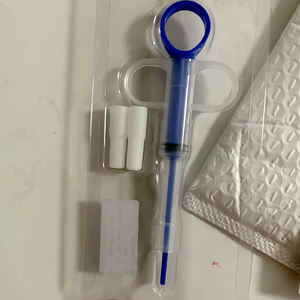 เครื่องจ่ายยาสัตว์เลี้ยงหัวคู่แบบใช้ซ้ำได้เครื่องป้อนเม็ดยาสุนัขสัตว์เลี้ยงแบบพกพาสะดวกเครื่องมือยิงแมว - Product Image 1