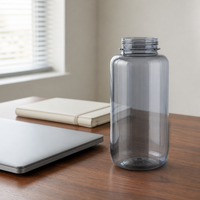 Bouteille d'eau sport OEM ODM 1000 ml en Tritan sans BPA, givrée, à large ouverture, pour la gym, le fitness, les voyages en extérieur