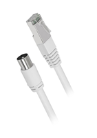 Cobre puro RJ45 macho TV9.5 conector PVC Micro USB gimnasio banco de energía eléctrica Cable con trenza de teléfono de cuero para uso en computadora