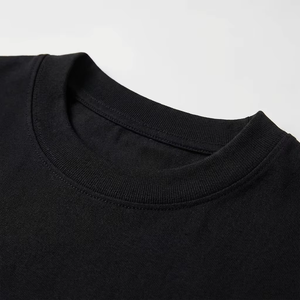 T-shirt uni 100 % coton de haute qualité pour homme, coupe ample, épaules tombantes, streetwear épais, t-shirts personnalisés surdimensionnés avec lettres pour homme - Product Image 4