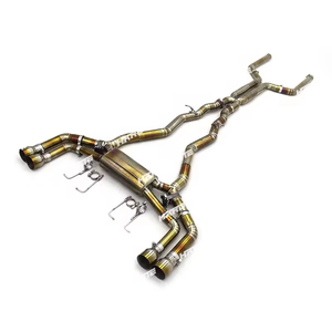 Escape de aleación de titanio con sonido gruñido Catback para <span class=keywords><strong>Bmw</strong></span> <span class=keywords><strong>M8</strong></span> F91 F92 F93 4,4 T S63 <span class=keywords><strong>V8</strong></span> con válvulas de silenciador accesorios de coche tubos - Product Image 1