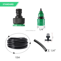 Nouveau Système d'Irrigation 10 Mètres 10 Buses Pulvérisatrices Brumisatrices pour Refroidissement, Système de Pulvérisation Agricole et de Jardinage