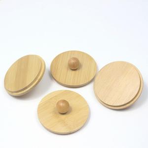 กล่องเก็บสำลีอเนกประสงค์ฝาไม้ไผ่ ทรงกลม/สี่เหลี่ยม สำหรับใส่สำลีแผ่น/สำลีก้าน ใช้ในครัวหรือใส่อาหารได้ - Product Image 5