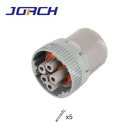Conector Automotriz Hembra Impermeable de 5 Pines Deutsch Serie HD10 Gris HD16-5-16S