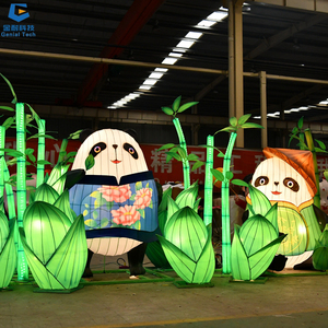 SGFL196 mi automne lanterne décoration parc à thème lanterne spectacle chinois panda lanterne festival - Product Image 2