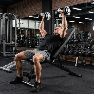 Banco de Pesas Ajustable Multifuncional Plegable para Ejercicios en Casa, Banco para Entrenamiento de Fuerza - Product Image 2