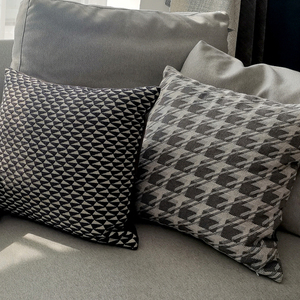 Đồng Bằng Và Mẫu Vải <span class=keywords><strong>Sofa</strong></span> Vải Houndstooth Vải Màu Đen Và Trắng - Product Image 6