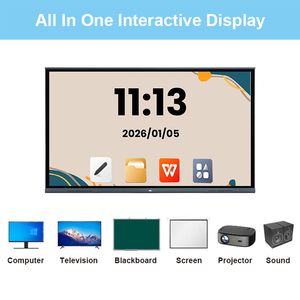หน้าจอไวท์บอร์ดดิจิทัลแบบอินเทอร์แอคทีฟ 4K ขนาด 65 นิ้ว 75 นิ้ว 86 นิ้ว 98 นิ้ว สมาร์ทบอร์ด หน้าจอสั<span class=keywords><strong>ม</strong></span>ผัสแบบอินเทอร์แอคทีฟ ออลอินวัน แผงแบบแบน แผง AI - Product Image 4