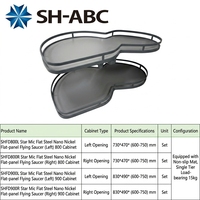 Lemari Dapur SH-ABC 470mm/18 Inch Lebar Pintu, Keranjang Penyimpanan Tarik, Baki Sudut Putar, Tray Magic Corner