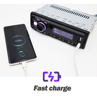 Vente d'usine, autoradio 1 Din, charge rapide, audio BT FM, 2 USB, 4 RCA, lecteur MP3 multifonctionnel pour voiture