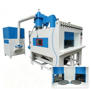 Máquina de arenado con mesas giratorias múltiples, cabina de arenado automática para piezas en lotes - Product Image 1