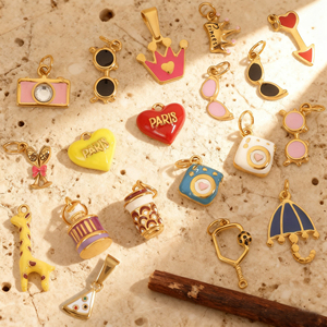 Joyas Personalizadas DIY, Resistentes al Agua y al Deslustre, Chapadas en Oro de 18k, Accesorios de Joyería de Moda, Dijes de Acero Inoxidable al por Mayor - Product Image 3