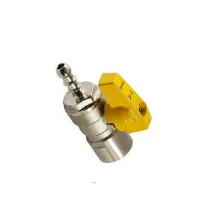 Никелевый стопорный газовый клапан DN15 с ручкой-бабочкой 1/2 дюйма